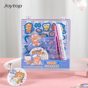 Joytop Vente en gros Personnalisé <span class=keywords><strong>Mikko</strong></span> Flower Letter Story CD Box Goo Card Set Cartoon Animal Sticker Cute Kids Eco-Friendly Sequins - Product Image 2