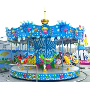 16 Chỗ Ngồi Rides Swing Roundabouts Ocean Theme Carousel Để Bán