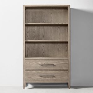 RH paese americano retrò rovere in legno massello libreria combinazione personalizzato semplice stile francese libreria mobile Home Office sala da pranzo - Product Image 2