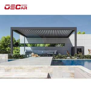 Mejor precio Paneles solares transparentes Persiana automática Techo Patio Pérgola Jardín Terraza Exterior Estructura <span class=keywords><strong>de</strong></span> <span class=keywords><strong>aluminio</strong></span> Pérgola - Product Image 3