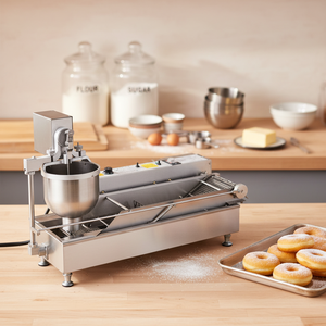 Máquina Comercial para Hacer <span class=keywords><strong>Donuts</strong></span> <span class=keywords><strong>de</strong></span> Alta Eficiencia, <span class=keywords><strong>Precio</strong></span> <span class=keywords><strong>de</strong></span> Fábrica, Automática, para Catering, Máquina Comercial para Formar y Freír <span class=keywords><strong>Donuts</strong></span> - Product Image 6