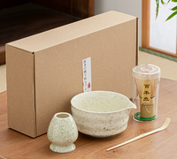 Ensemble de thé japonais classique personnalisé, cuillère en bambou, fouet Chasen, support, bol en céramique, kit Matcha pour la cérémonie du thé Matcha