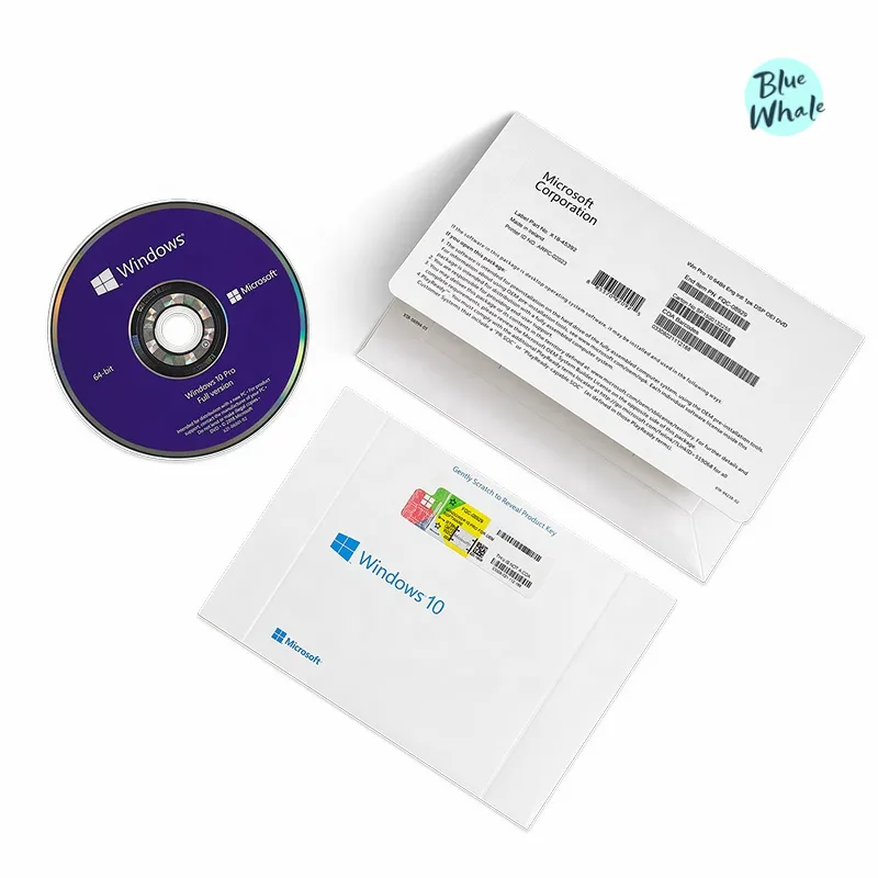 गणना विंडोज 10 प्रो कुंजी मूल लाइसेंस कुंजी 64 बिट OEM डीवीडी पैक लाइसेंस विंडोज 10 ऑनलाइन सॉफ्टवेयर डाउनलोड
