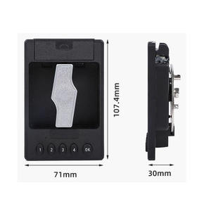 خزانة ملفات إلكترونية جديدة بقفل رقمي تستخدم في خزانة الأدوات، خزانة من الصفائح المعدنية الحديدية، رف متحرك - Product Image 1