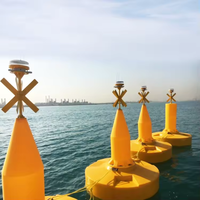 ODM Bouée de navigation flottante avec charnière Voyant d'avertissement LED solaire marin en plastique personnalisable