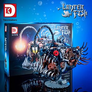 Deke DK7042 Lanterne mécanique en forme de poisson, jouet de construction lumineux, puzzle éducatif en plastique ABS, cadeau d'anniversaire pour bébé, compatible avec les LEGO - Product Image 4