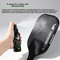 Raquette de pickleball en fibre de carbone tendance OEM/ODM, multifonctionnelle, puissante, avec flacon pulvérisateur de nettoyage sans eau pour l'entretien