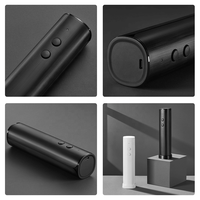 Ensemble d'ouvre-bouteille électrique en bois noir, ouvre-bouteille automatique rechargeable par USB