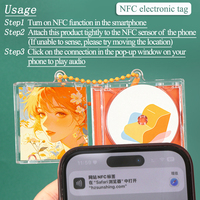 Porte-clés personnalisé en vinyle SUNSHING, breloques NFC pour étui de CD, mini CD DIY avec couverture d'album Kpop, cadeau pour les fans de musique