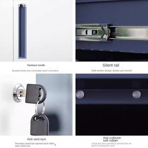 Archivador de Oficina Moderno y Estrecho, de Acero, para Libros y <span class=keywords><strong>Archivos</strong></span> con Datos Financieros, Certificado, Diseño Ajustable para Sala de Estar - Product Image 4