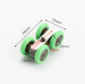Rueda de latón, pista deslizante, rodamiento de puerta, polea, armario, Granero, armario, puerta corredera, rodillo - Product Image 3