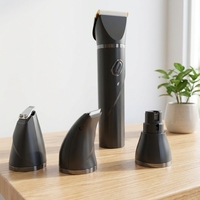 Großhandel 4-in-1 Tierpflege-Schermaschine Kabellos USB-Aufladung Geräuscharm Plastik Einfach zu Bedienen Tierhaar-Trimmer Pfoten-Ohren-Gesichts-Trimmer-Set