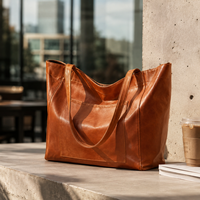 Sacs à bandoulière en cuir PU tendance pour femmes, avec poche ouverte, doublure en polyester, sac fourre-tout chic pour le shopping, le bureau et les trajets quotidiens
