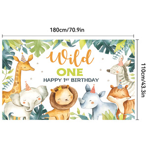 Bannière de fond personnalisée en gros Décorations de fête d'anniversaire Anniversaire <span class=keywords><strong>Tapisserie</strong></span> de fond Joyeux anniversaire <span class=keywords><strong>Tapisserie</strong></span> de fond - Product Image 5