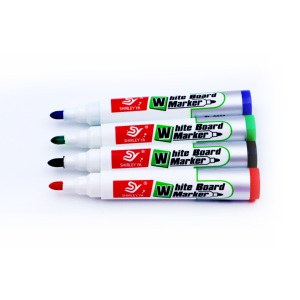 Marqueur effaçable à sec et à l'eau 3 mm <span class=keywords><strong>4</strong></span> couleurs en vrac, non toxique et facile à effacer, pour tableau blanc, école et bureau - Product Image 6