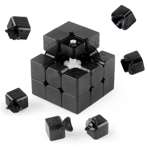 Cubo Mágico de Plástico para Aliviar el Estrés, Juguete para Niños, Color Blanco, Portátil, Rotación Suave, Actividad - Product Image 4