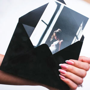 <span class=keywords><strong>Sobres</strong></span> de Terciopelo para Invitaciones de <span class=keywords><strong>Boda</strong></span> de 190X134MM, Color Borgoña, Azul Marino y Verde, para Regalos, <span class=keywords><strong>Dinero</strong></span> y Fiestas - Product Image 5