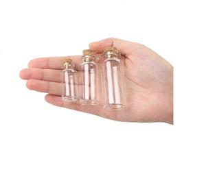 Großhandel 2ml 5ml 10ml 15ml 20ml 30ml Leere Glas fläschchen Samen blume Streich hölzer Verpackung Glasflasche mit Kork deckel - Product Image 6