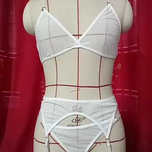 Conjunto de Lencería de 23 Piezas con Medias de Liguero, Conjunto de Sujetador de Cintura Alta Fino de 20 Piezas, Conjunto de 4 Piezas, Estilo Francés Tentador - Product Image 3