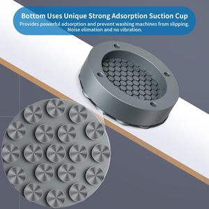 Almohadilla <span class=keywords><strong>de</strong></span> Goma Antivibración para Lavadora, Ventosa Antideslizante, Base Elevada con Absorción <span class=keywords><strong>de</strong></span> Impactos, Soporte Silencioso - Product Image 3