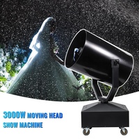 Machine à neige artificielle GEVV 3000W à commande manuelle et télécommandée, pour événements extérieurs, festivals et fêtes