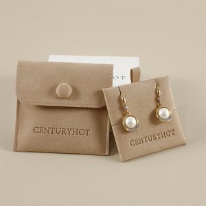 Sacchetti Portagioie Personalizzati in Microfibra Premium |   Chiusura con bottoni a pressione |   Contenitore Antipolvere per <span class=keywords><strong>Collane</strong></span>, Anelli, Orecchini - Product Image 3