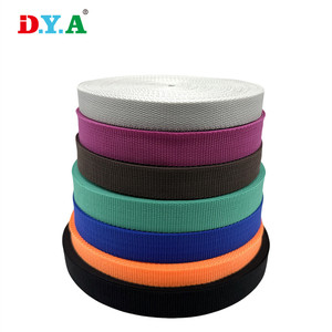 Factory Direct Sale 20mm 25mm Colored PP Belt Webbing 1inch 1.5inch Polypropylene Woven Webbing for <strong>Backpack</strong> <strong>Strap</strong> - Product Image 1