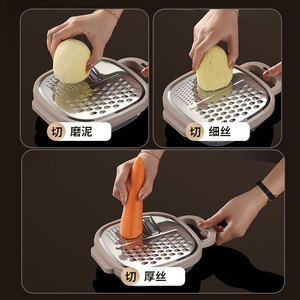 Accessori per la <span class=keywords><strong>cucina</strong></span> <span class=keywords><strong>multifunzione</strong></span> grattugia grattugia per tagliare le patate con contenitore manuale taglierina per verdure da <span class=keywords><strong>cucina</strong></span> - Product Image 4