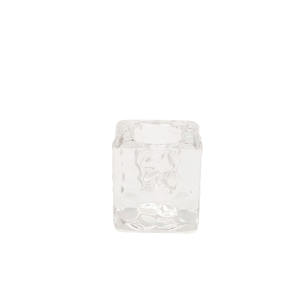 Vaso de Cerveza de Cristal Transparente Cuadrado 4x4, Estilo Moderno, Reutilizable, con Rayas, Marca XQ, Vaso Pequeño para Cubitos de Hielo, para Mesa de Comedor - Product Image 3