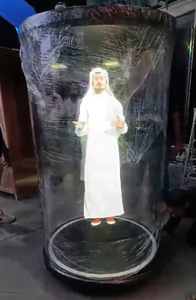 Hologramme 3D Cylindre Écran <span class=keywords><strong>Transparent</strong></span> Hologrammes Interactifs HoloTube Hologramme 21/75 pouces Épissage Armoire Cylindrique - Product Image 5