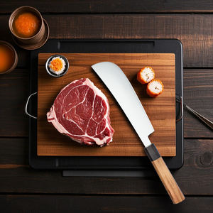 أداة مطبخ احترافية مقاومة للصدأ ومتينة بمقبض خشبي مضاد للانزلاق للاستخدام التجاري والمنزلي مصنوعة من المعدن - Product Image 5