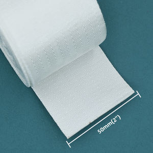 Yüksek kaliteli ince pürüzsüz parlak şerit bant 2 "yatak için siyah beyaz Polyester dokuma - Product Image 6