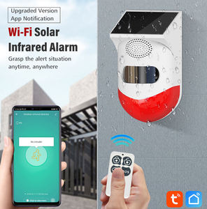 Détecteur infrarouge solaire intelligent Tuya Wifi, système d'alarme Wifi, sirène solaire extérieure PIR étanche sans fil 433 MHz, sirène stroboscopique - Product Image 3