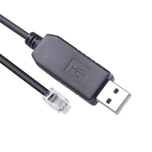 USB RS232 seri iletişim için RJ12 6P6C Mppt güneş Charget Controlle SRNE güneş şarj regülatörü seri kablo