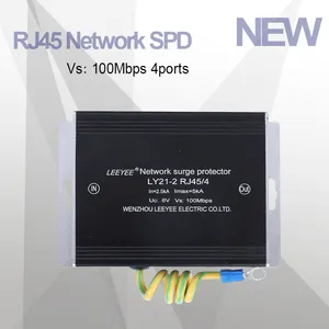 ネットワーク雷保護用の100Mbps4ポートRJ45サージプロテクターspd避雷器