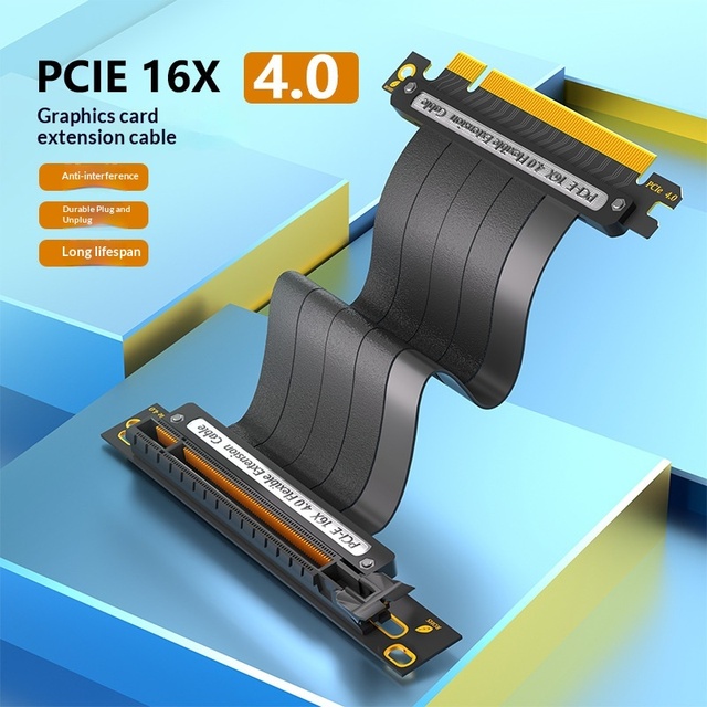 PCI-E4.0 16X Extension Cable Full-Speed & Stable Performance Customizable Length
