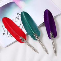 Stylo plume de luxe personnalisé 2026, magnifique cadeau, ensemble de calligraphie avec plume d'oie, emballage personnalisé
