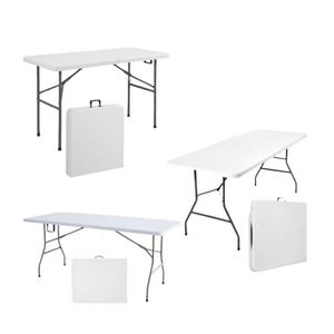 Best Choice 6FT Plastic <b>Folding</b> <b>Table</b> with Strong HDPE Top and <b>Table</b> <b>Leg</b> <b>for</b> Outdoor Hotel Use - Product Image 1