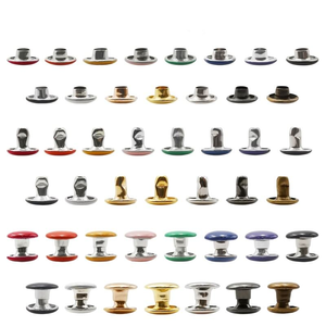 Remache de doble capa de latón macizo más vendido, remache redondo de doble capa de 4mm, 6mm, 7mm, 8mm, 9mm, 10mm para cuero - Product Image 1