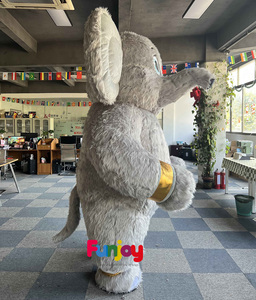 Disfraz de Mascota Inflable de Elefante de Peluche para Adultos, 2.6m, Unisex, Disfraz de <span class=keywords><strong>Animal</strong></span> de Dibujos Animados para Halloween, Navidad, Pascua, Carnaval, Fiesta - Product Image 2