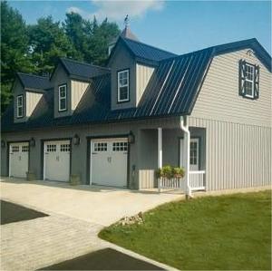 现代棚屋钢结构预制金属房屋2三车车库套件建筑车间陈列室出售中国制造 - Product Image 5