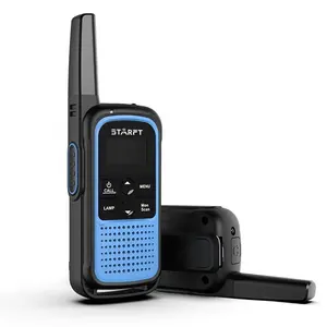 Starft JV01 2W PMR446 FRS GMRS Woki Toki Wetter Forcast Taschenlampe Mini Walkie Talkie 1,28 Zoll Bildschirm und Tastatur