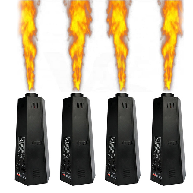 Six Corner Fire Machine 200w Flame Thrower Club Bar Disco Stage Wedding Show Effect DMX512 Colorful Spray Fire Projector Machine