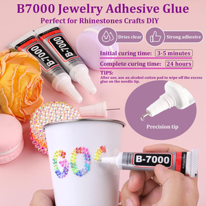 25000 Piezas de Diamantes de Imitación de Resina para Decoración, Multicolor, 3mm, Parte Posterior Plana, para Arte con Diamantes, con 10ml de Pegamento para Joyería B7000 - Product Image 5