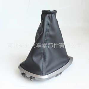 ฝาครอบเกียร์เชฟโรเลต อาวีโอหนัง PU สีดำสไตล์คลาสสิกสำหรับเกียร์ธรรมดา - Product Image 4