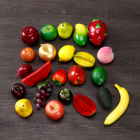 Realistiche kleurrijke milieuvriendelijke lichtgewicht kunstmatige fruit- en groenten van schuim voor thuis, feestjes, supermarkten, Thanksgiving en Kerstmis