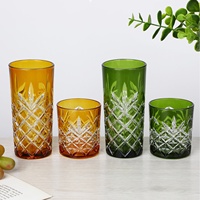 Gobelets à eau sans poignée ni couvercle en verre sodocalcique style Dublin, vente en gros du fabricant, pour restaurants, décoration intérieure et boissons