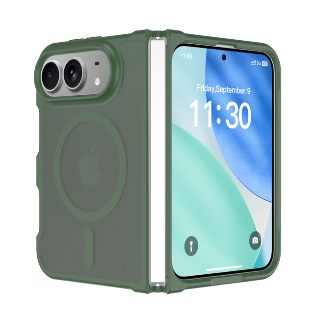 Wholesale Magnetic Shockproof Mobile Phone Case for iPhone 18 Fold Foldable Official Phone Cover with Camera Lens Protection