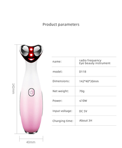 Masseur électrique sonique pour les yeux, appareil de beauté pour le lifting des yeux, rajeunissement de la peau, élimination des cernes, instrument de beauté pour les yeux - Product Image 3