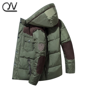 Veste d'hiver pour <span class=keywords><strong>homme</strong></span>, <span class=keywords><strong>grande</strong></span> <span class=keywords><strong>taille</strong></span>, style bomber, épaisse et chaude, pour sports de plein air, vente en gros - Product Image 3
